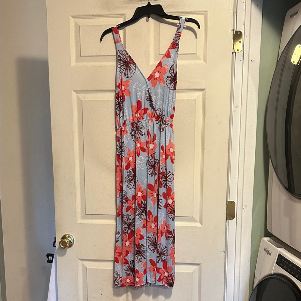 Yuna Floral Dress Size L/XL Blue